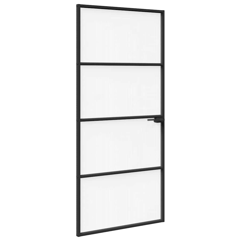 Vidaxx-Haustür 93 x 201,5 x 3,5 cm aus Aluminium und gehärtetem Glas
