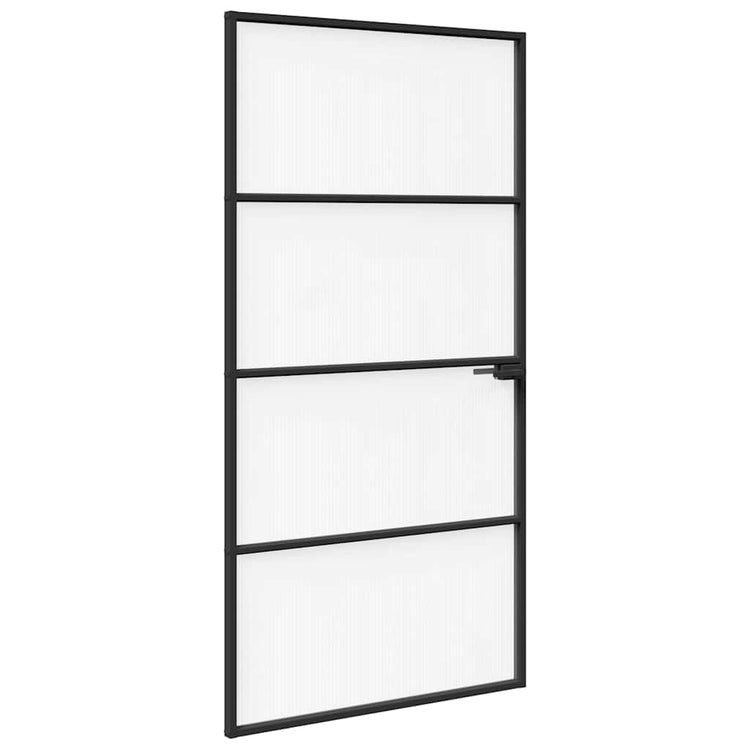 Vidaxx-Haustür 102 x 201,5 x 3,5 cm aus Aluminium und gehärtetem Glas