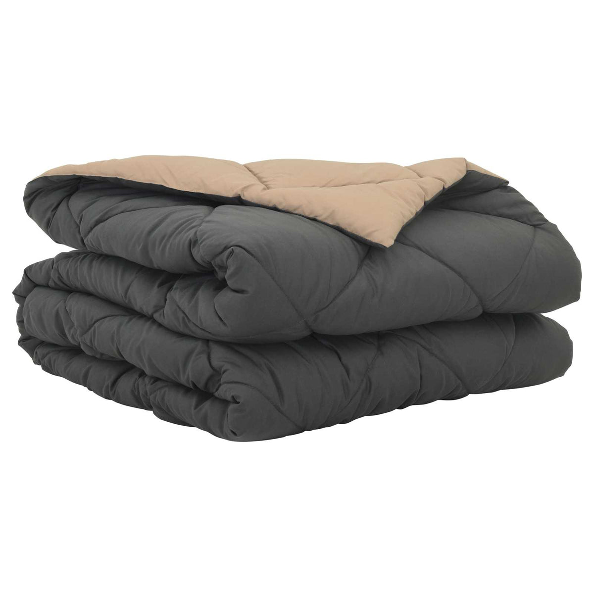 Vidaxx Sommerbettdecke Anthrazit und Taupe 200 x 140 cm Mikrofaser