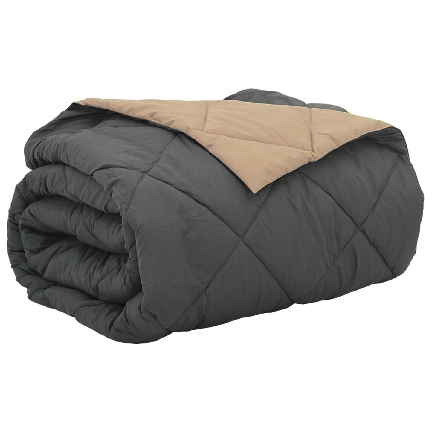 Vidaxx Sommerbettdecke Anthrazit und Taupe 220 x 200 cm Mikrofaser