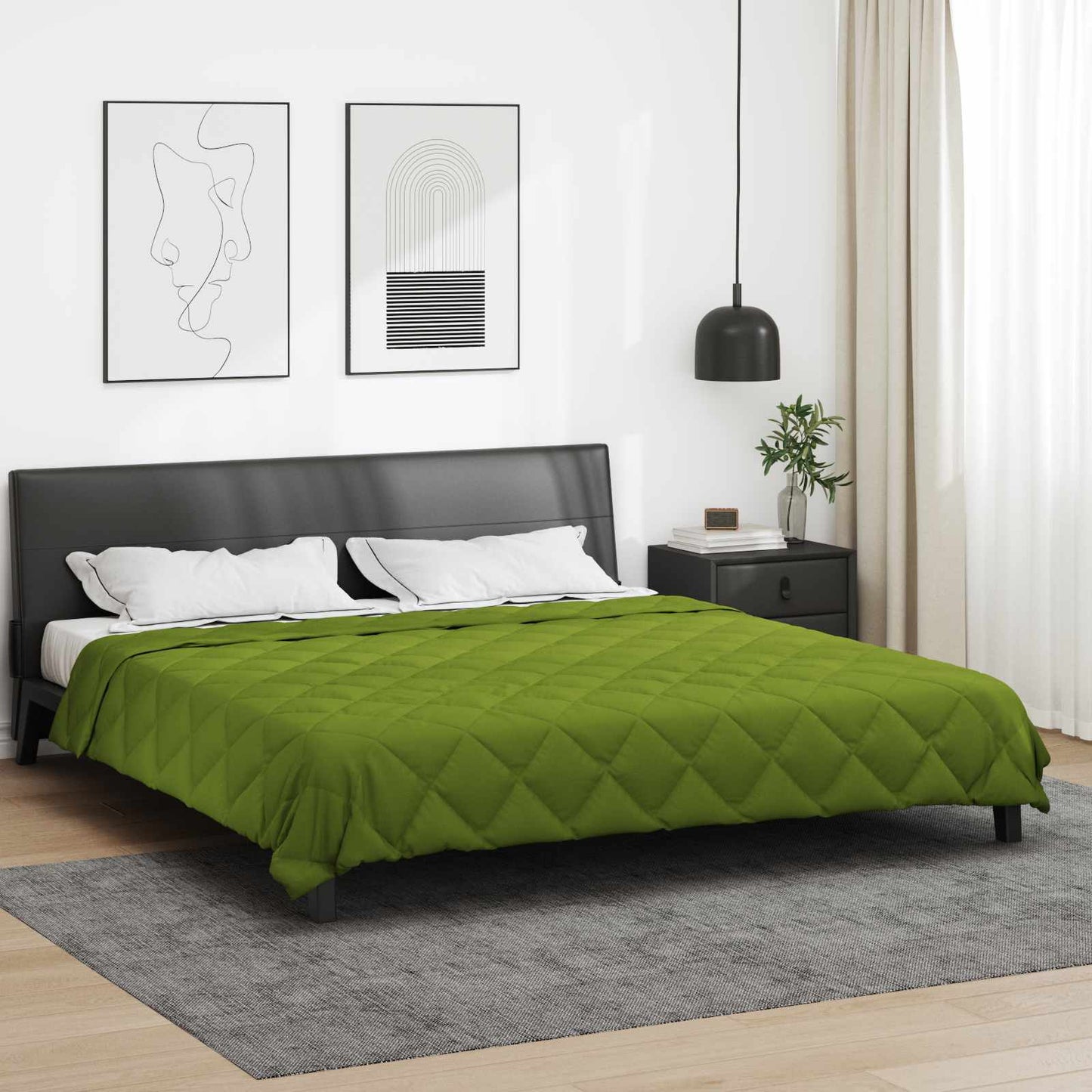 Vidaxx Sommerbettdecke grün 220 x 260 cm Mikrofaser