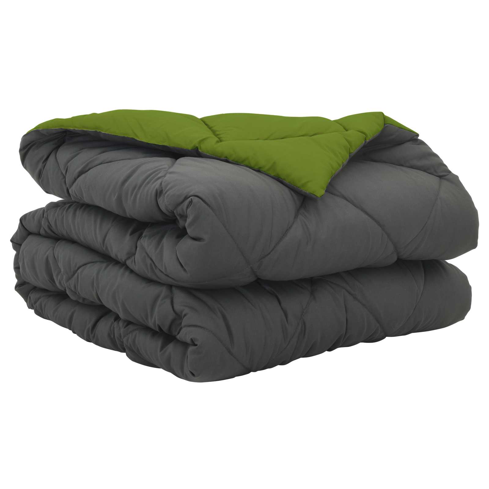 Vidaxl Sommerbettdecke Grün und Anthrazit 220 x 135 cm Mikrofaser