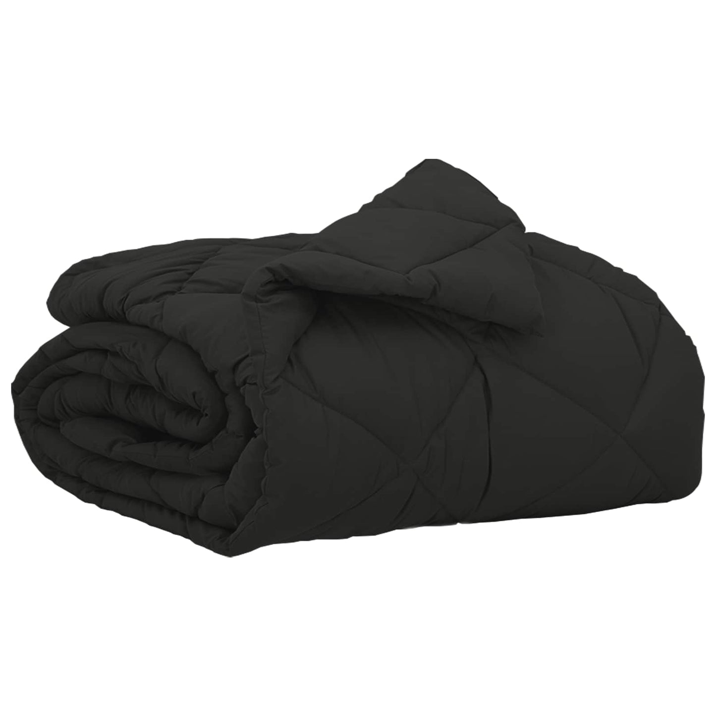 Vidaxl Sommerbettdecke schwarz 200 x 135 cm Mikrofaser