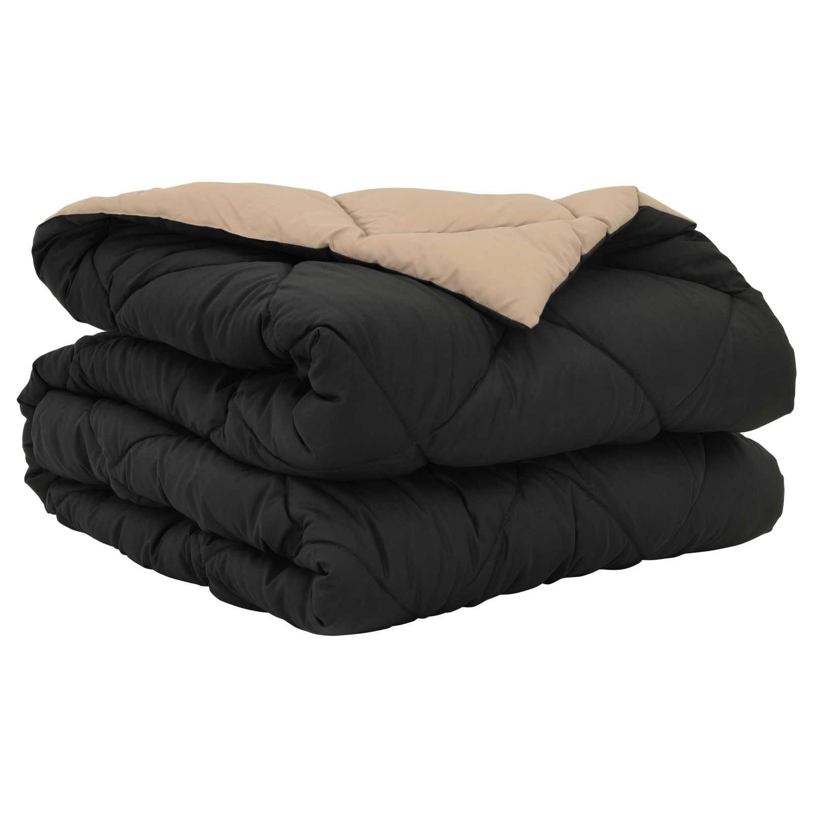 Vidaxx Sommerbettdecke Schwarz und Taupe 220 x 135 cm Mikrofaser