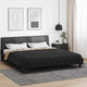 Vidaxx Sommerbettdecke Schwarz und Taupe 220 x 200 cm Mikrofaser