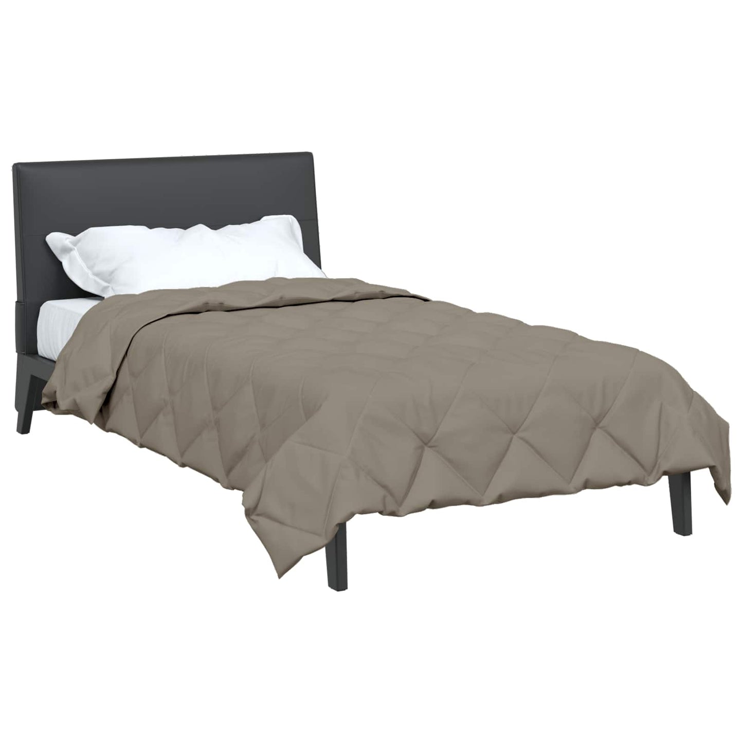 Vidaxl Sommerbettdecke hellgrau 200 x 140 cm Mikrofaser
