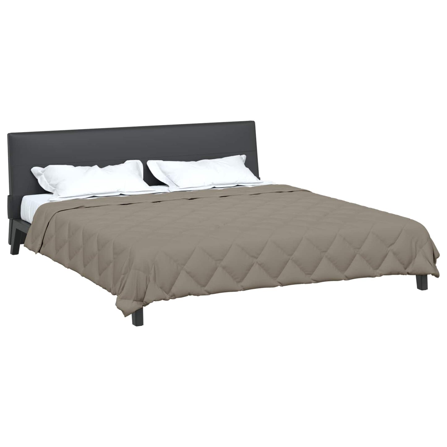 Vidaxl Sommerbettdecke hellgrau 220 x 260 cm Mikrofaser