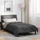 Vidaxl Sommerdecke Hellgrau und Anthrazit 200 x 140 cm Mikrofaser