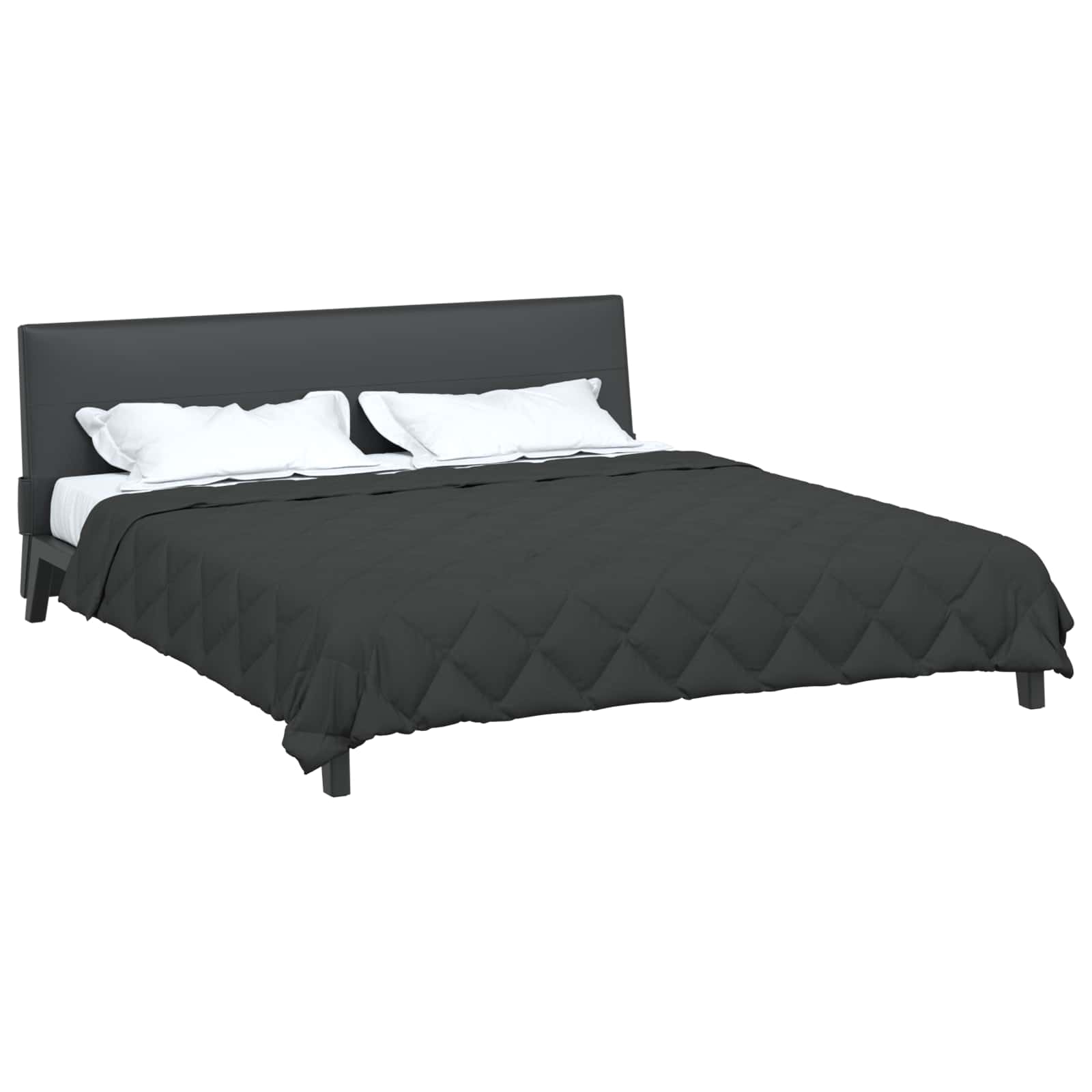 Vidaxl Ganzjahresdecke Anthrazit 240 x 200 cm Mikrofaser