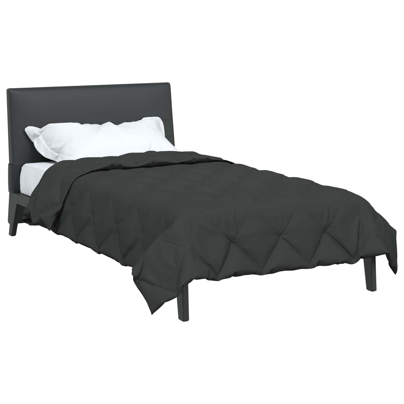 Vidaxl Ganzjahresdecke Anthrazit 220 x 135 cm Mikrofaser