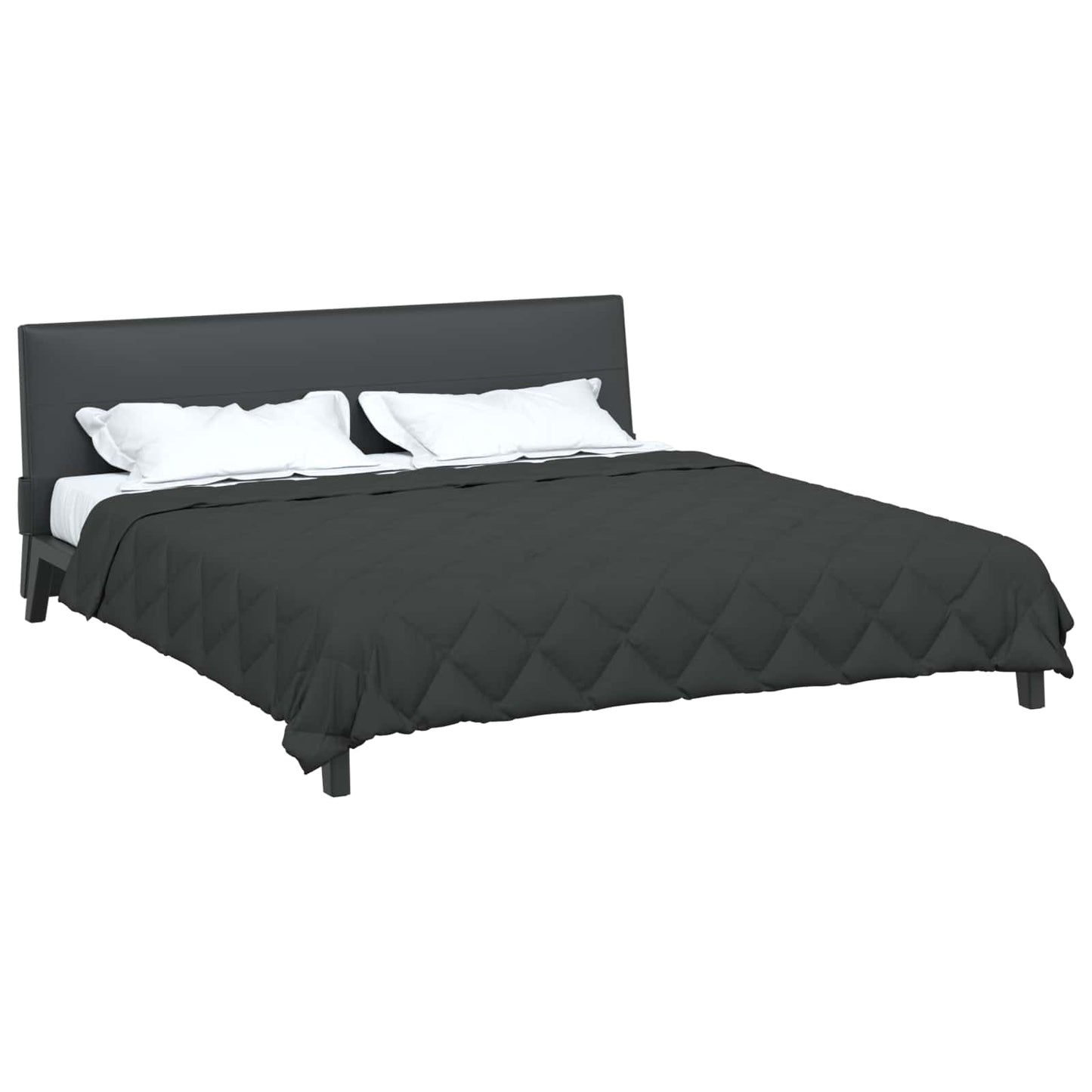 Vidaxl Ganzjahresdecke Anthrazit 220 x 200 cm Mikrofaser