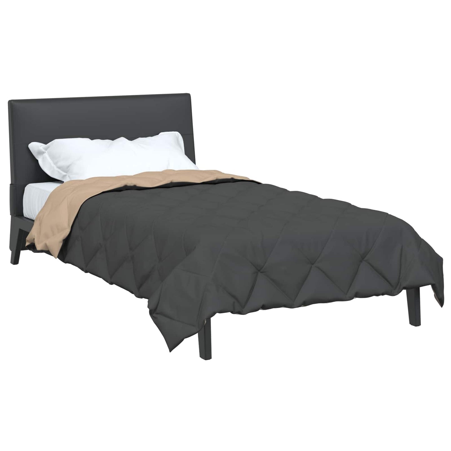 Vidaxx Ganzjahresdecke Anthrazit und Taupe 200 x 140 cm Mikrofaser