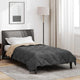 Vidaxx Ganzjahresdecke Anthrazit und Taupe 220 x 135 cm Mikrofaser
