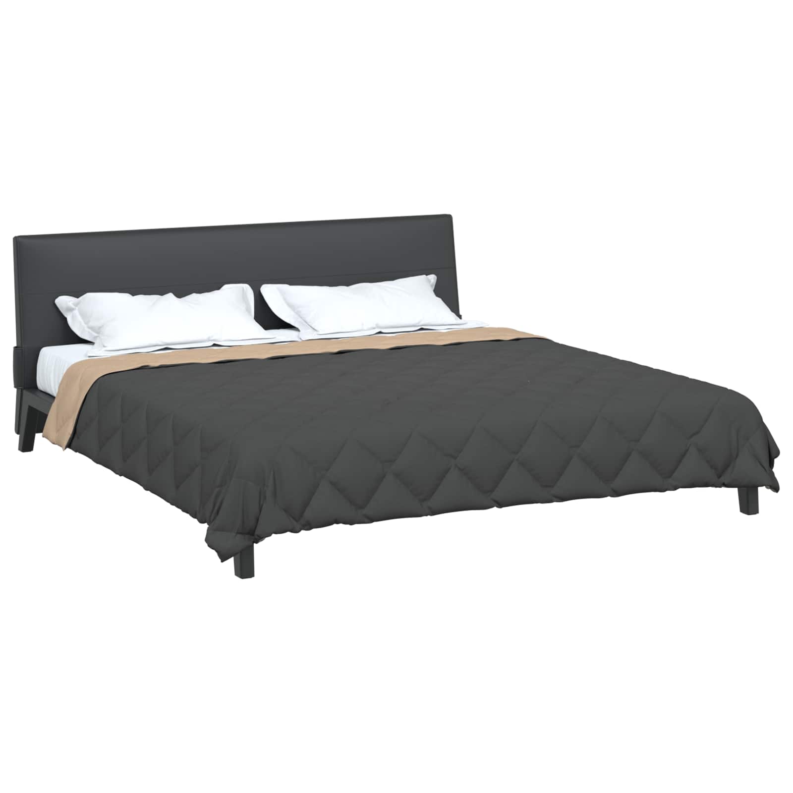 Vidaxx Ganzjahresdecke Anthrazit und Taupe 220 x 200 cm Mikrofaser