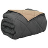 Vidaxx Ganzjahresdecke Anthrazit und Taupe 220 x 260 cm Mikrofaser