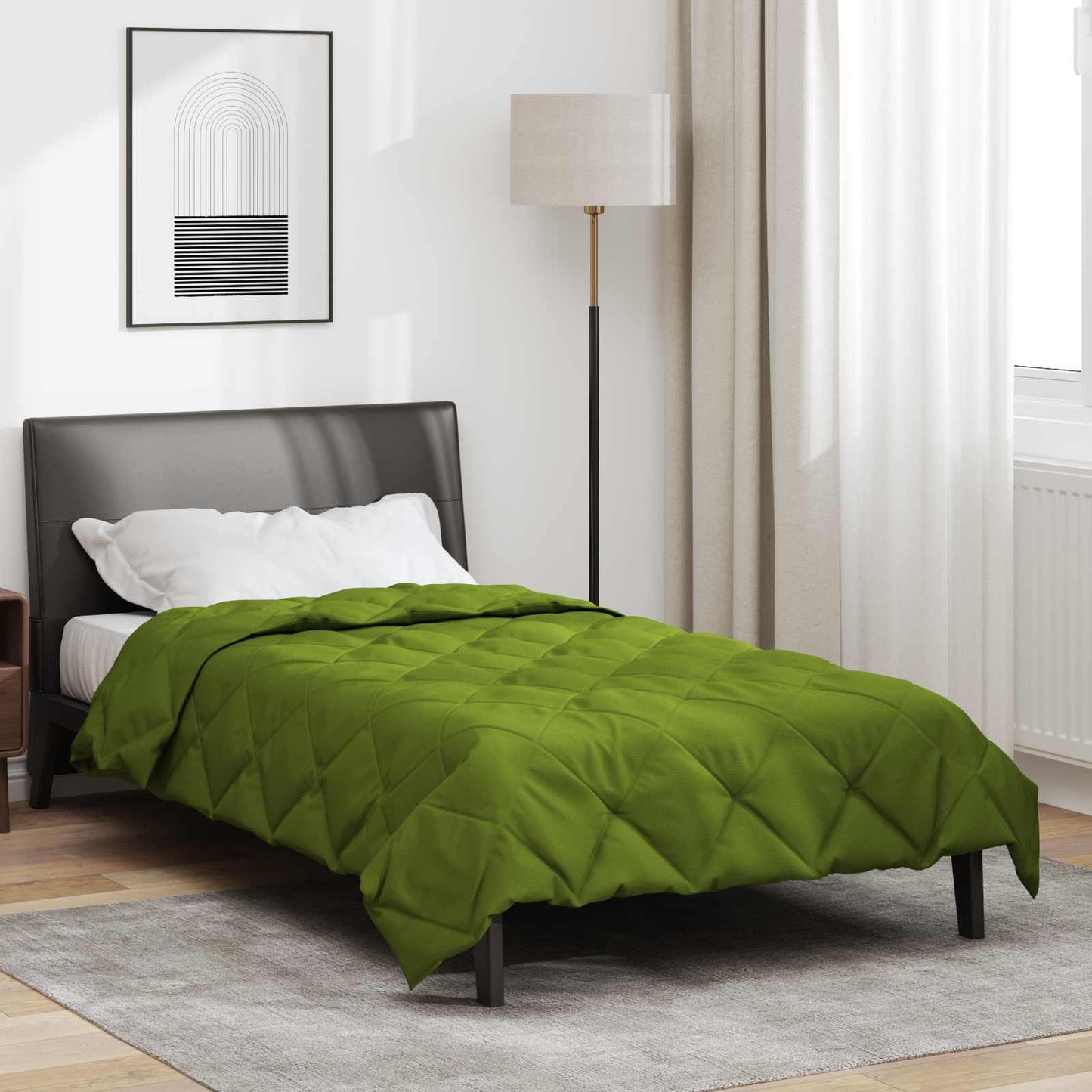 Vidaxx Ganzjahresdecke grün 220 x 140 cm Mikrofaser
