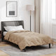 Vidaxx Ganzjahresdecke Taupe 200 x 155 cm Mikrofaser