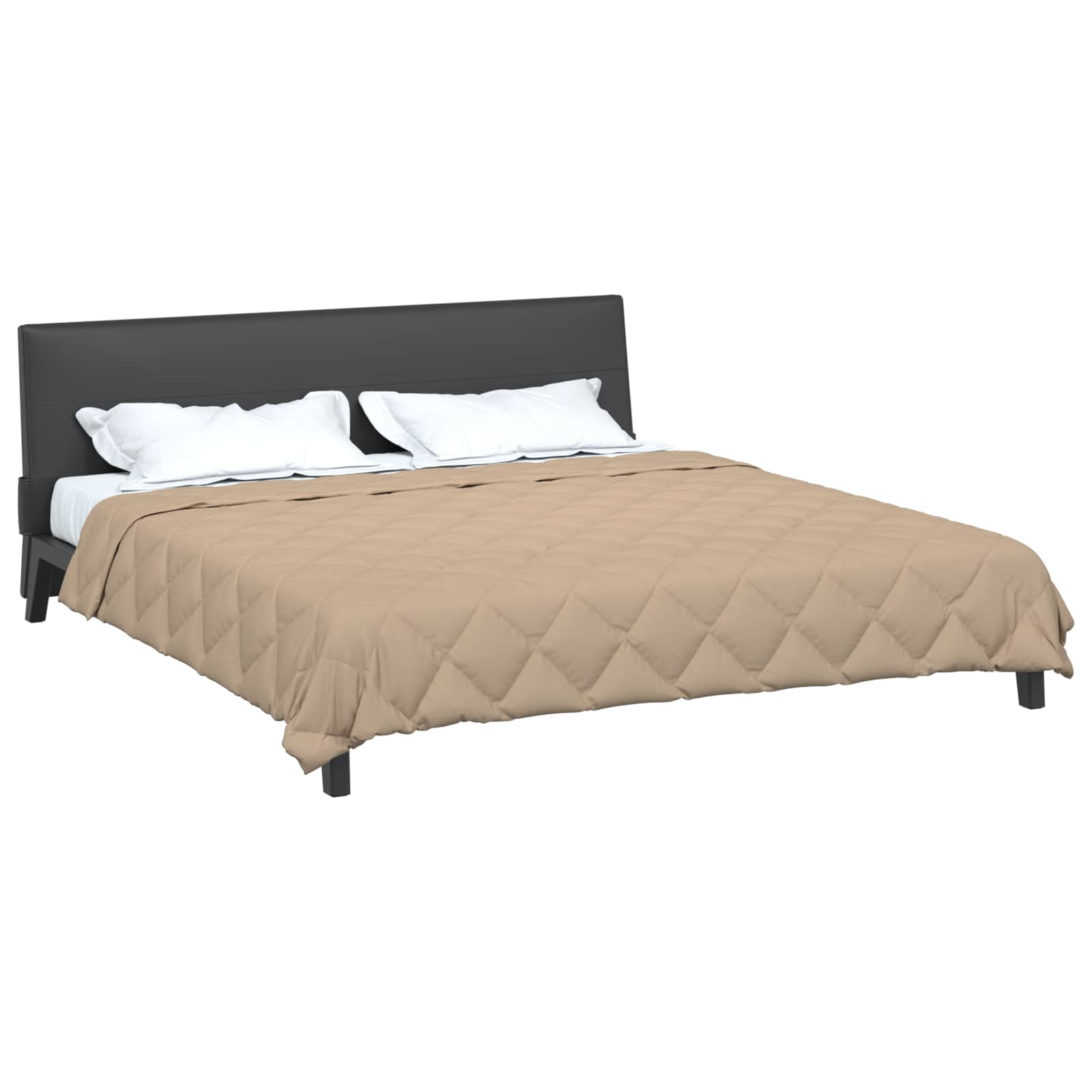 Vidaxx Ganzjahresdecke Taupe 220 x 260 cm Mikrofaser