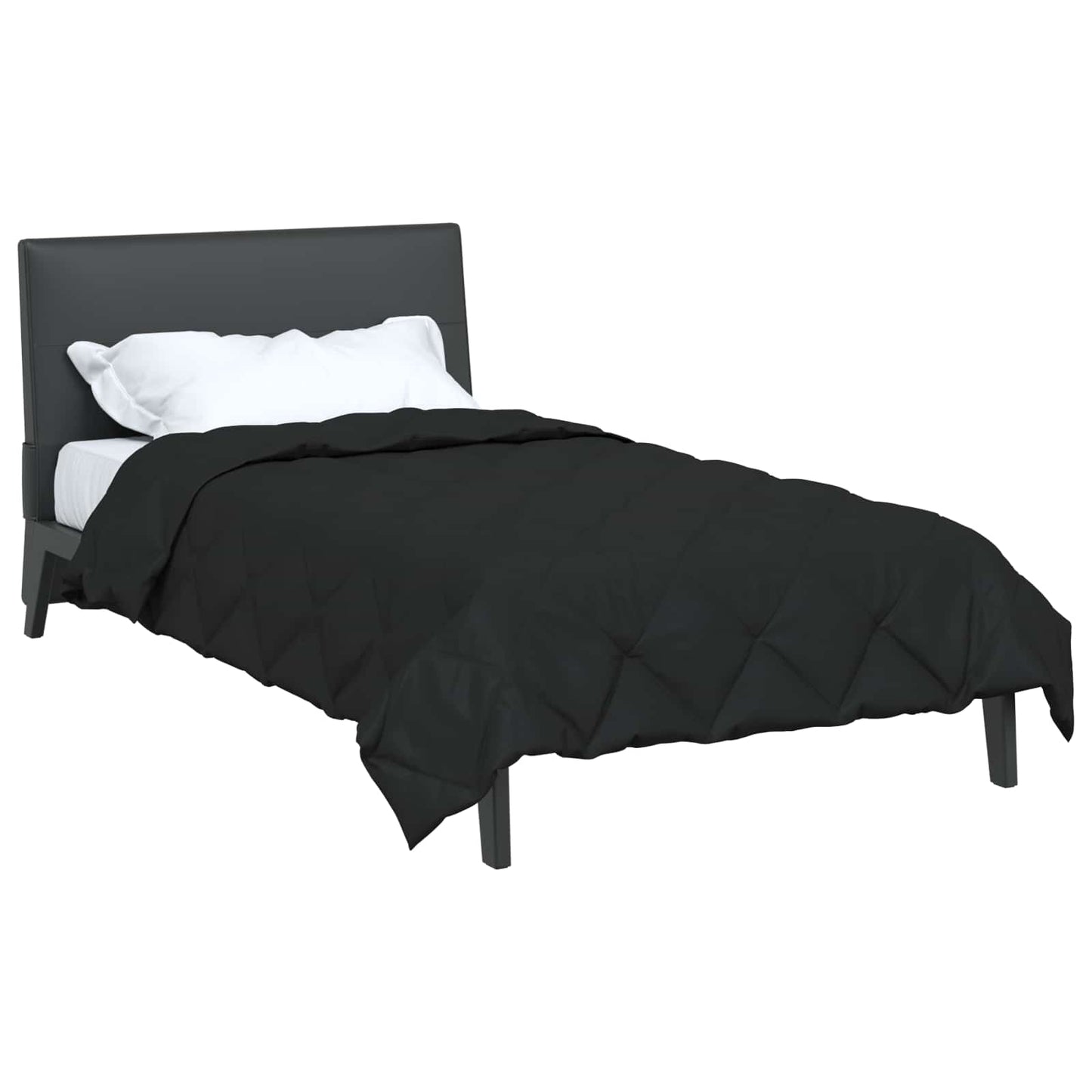 Vidaxx Ganzjahresdecke schwarz 200 x 140 cm Mikrofaser