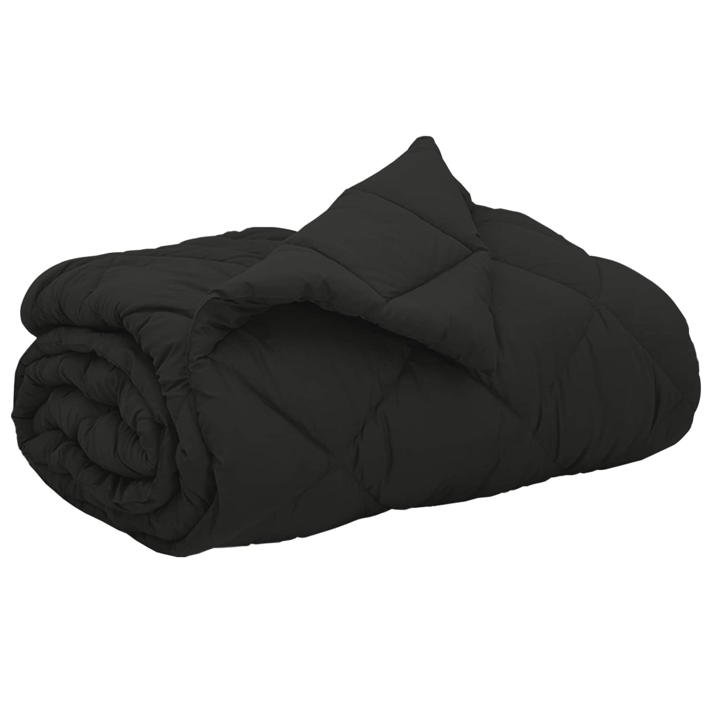 Vidaxx Ganzjahresdecke schwarz 200 x 200 cm Mikrofaser