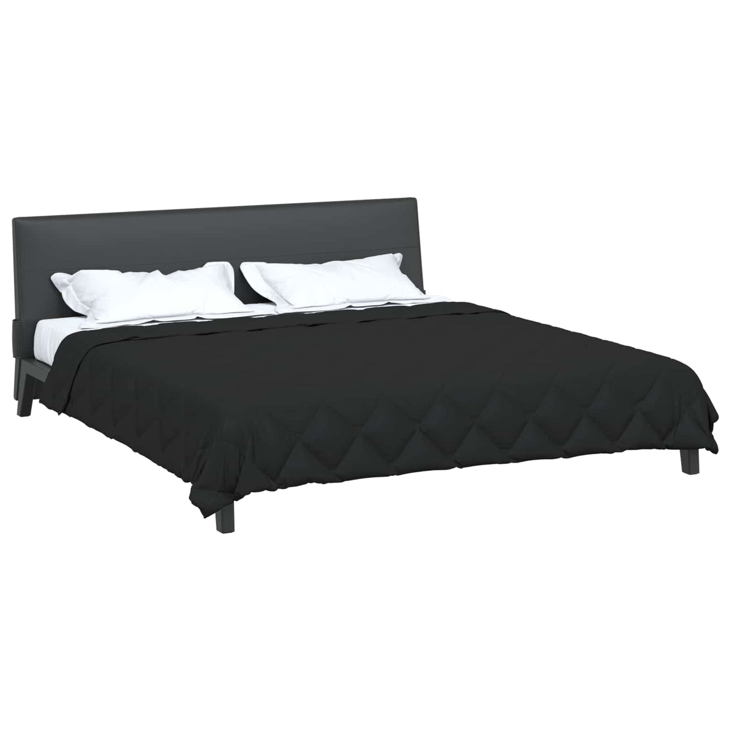 Vidaxx Ganzjahresdecke schwarz 220 x 240 cm Mikrofaser