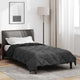 Vidaxx Ganzjahresdecke Schwarz und Anthrazit 200 x 135 cm Mikrofaser