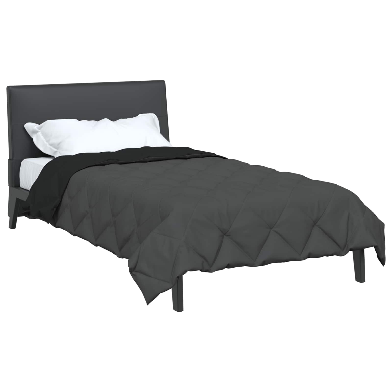 Vidaxx Ganzjahresdecke Schwarz und Anthrazit 220 x 135 cm Mikrofaser