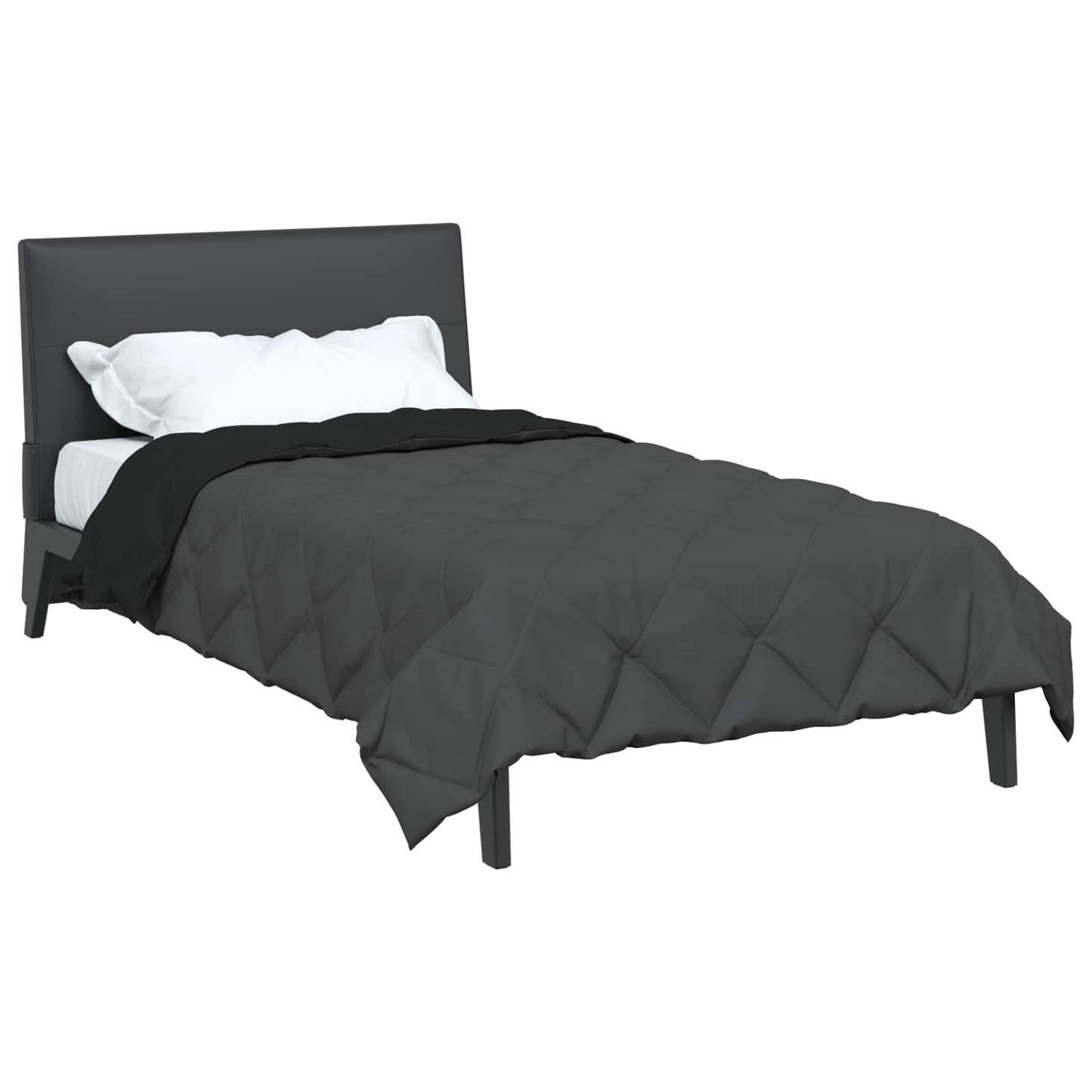 Vidaxx Ganzjahresdecke Schwarz und Anthrazit 220 x 155 cm Mikrofaser