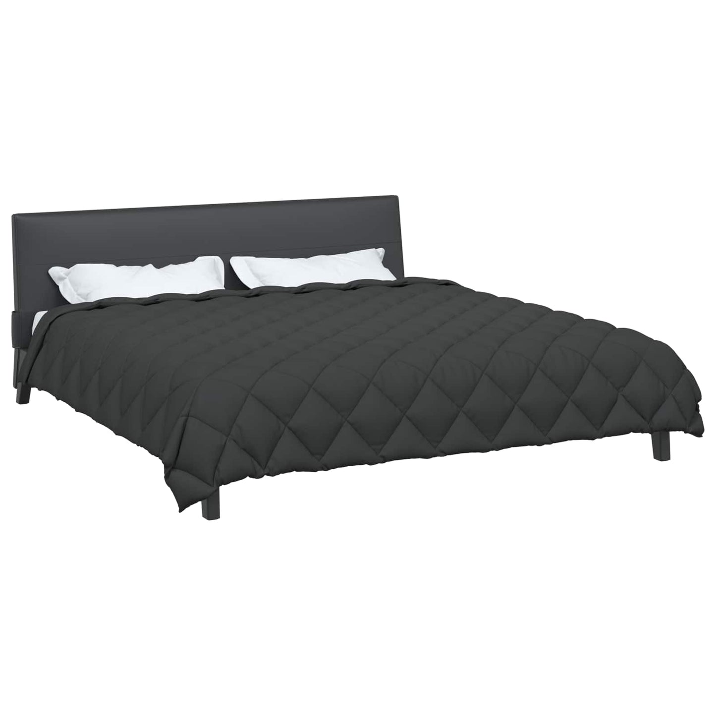 Vidaxl Winterdecke Anthrazit 240 x 200 cm Mikrofaser