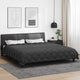 Vidaxl Winterdecke Anthrazit 240 x 260 cm Mikrofaser