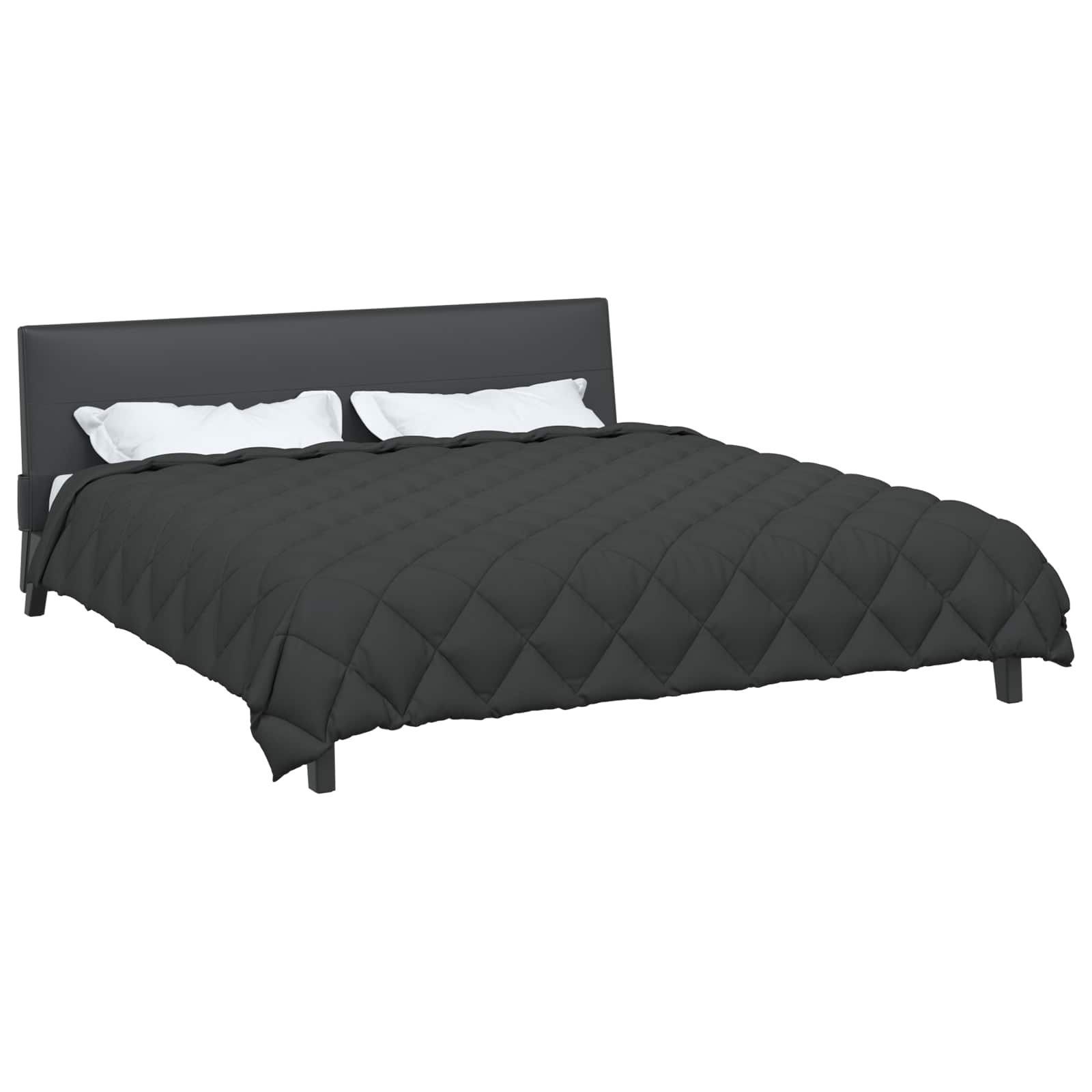 Vidaxl Winterdecke Anthrazit 240 x 260 cm Mikrofaser