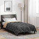 Vidaxl Winterbettdecke Anthrazit und Taupe 200 x 155 cm Mikrofaser