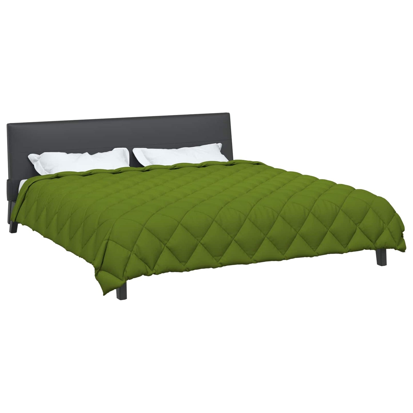 Vidaxl Winterbettdecke grün 200 x 200 cm Mikrofaser
