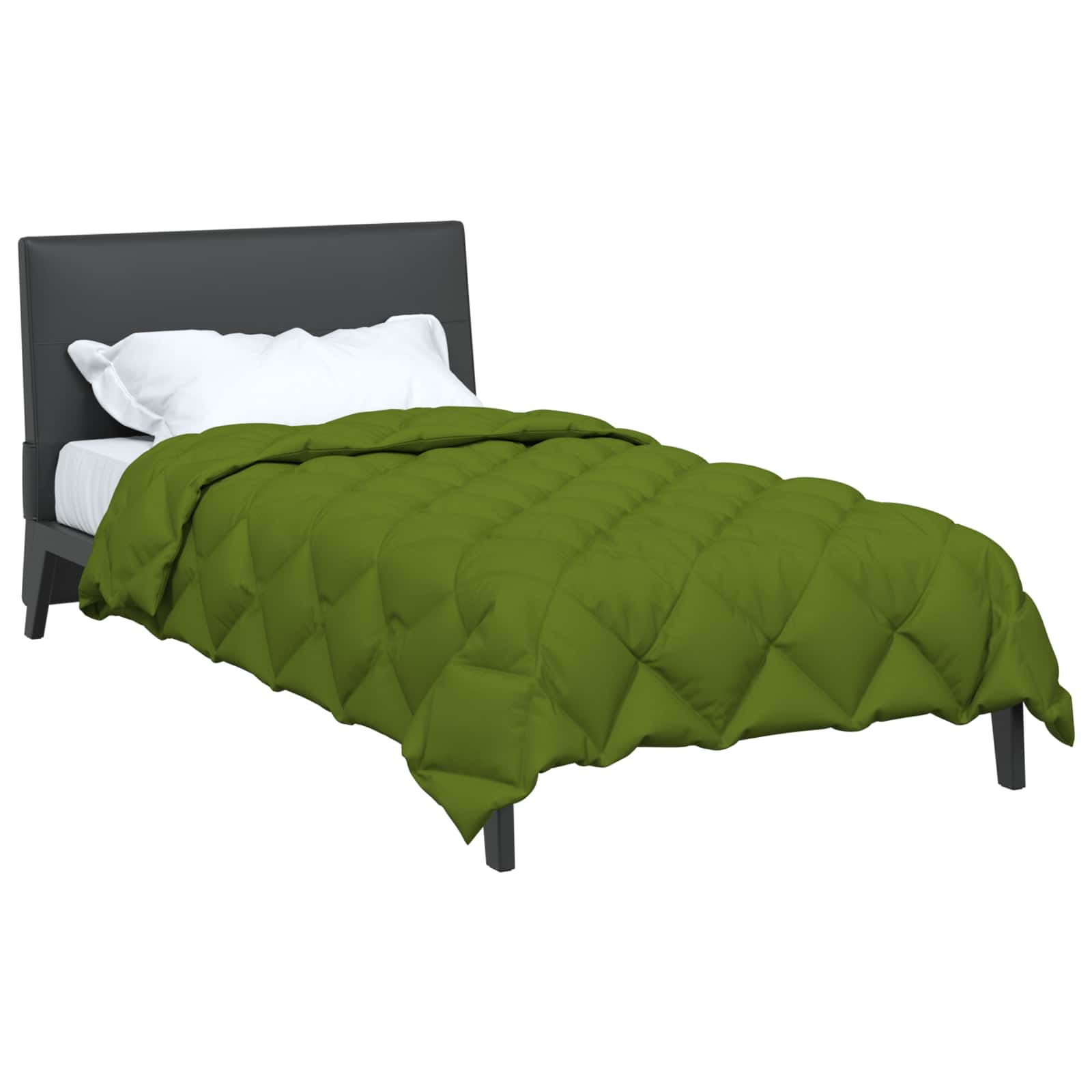 Vidaxl Winterbettdecke grün 220 x 140 cm Mikrofaser