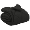Vidaxl Winterdecke schwarz 240 x 200 cm Mikrofaser