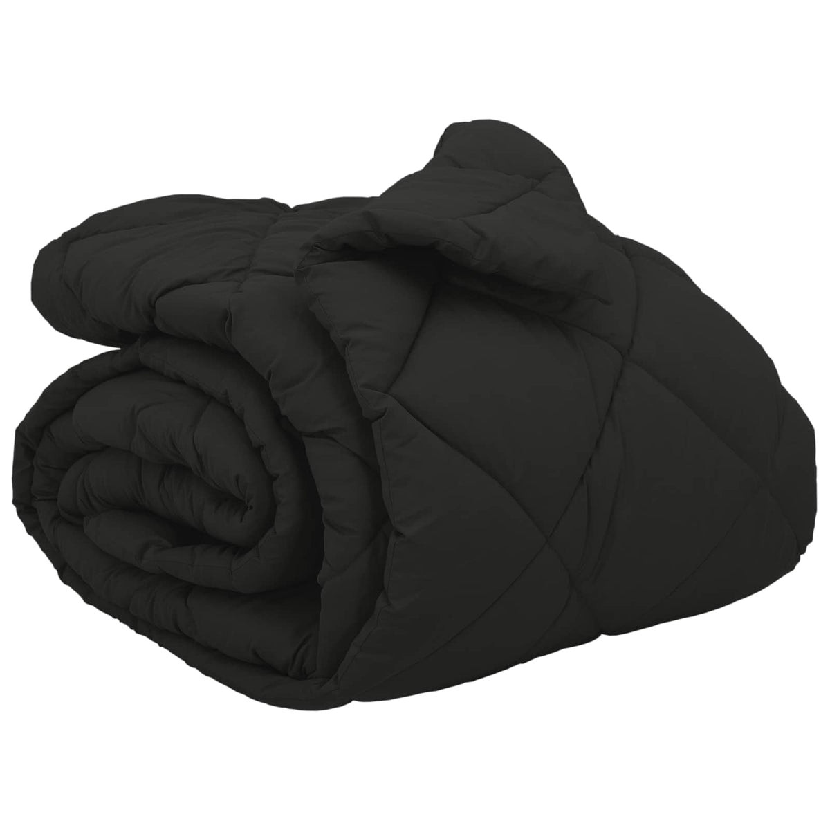 Vidaxl Winterdecke schwarz 240 x 200 cm Mikrofaser