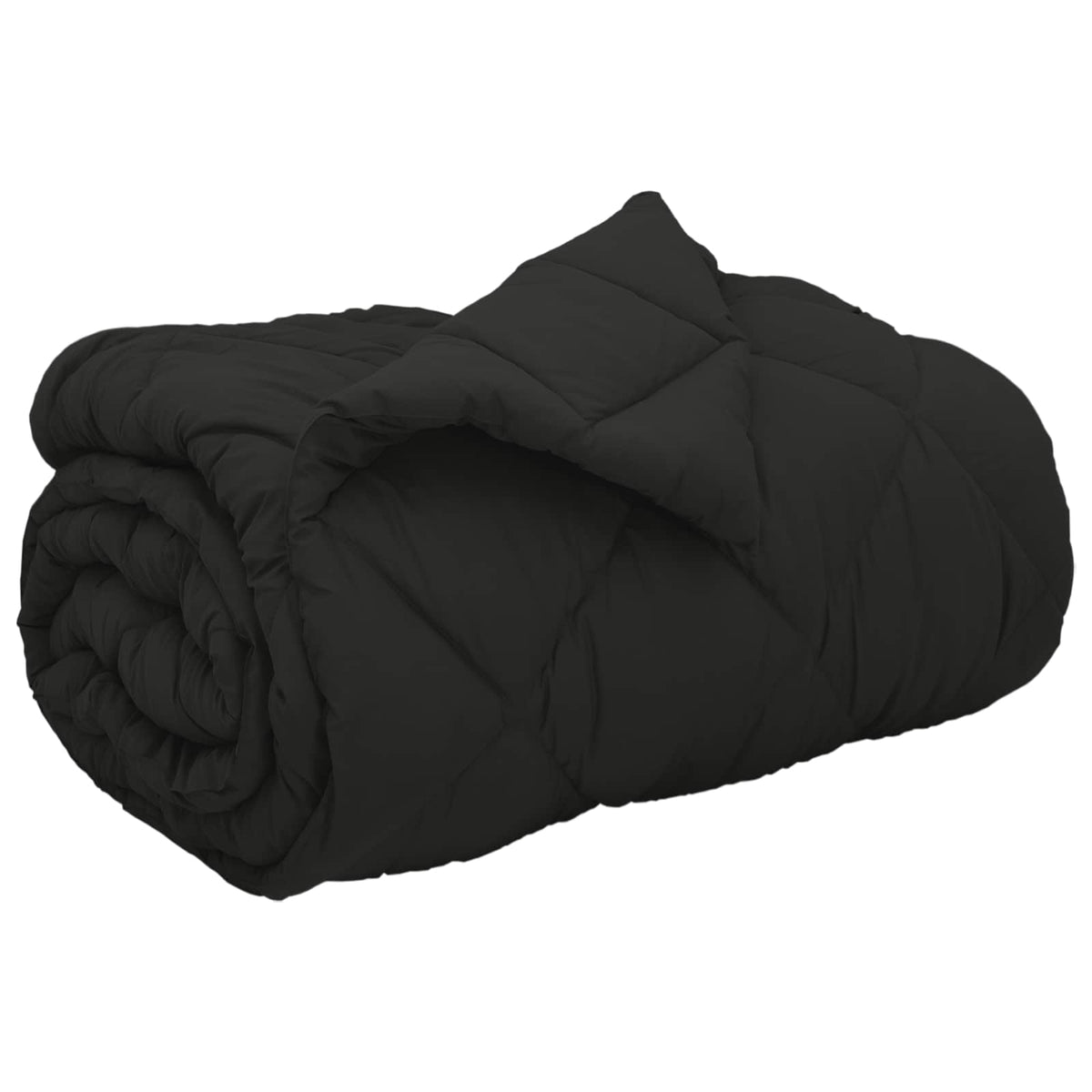 Vidaxl Winterdecke schwarz 220 x 135 cm Mikrofaser