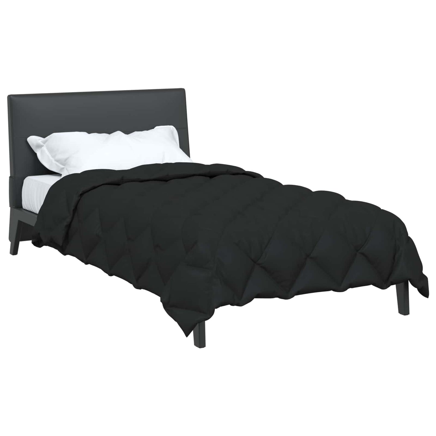 Vidaxl Winterdecke schwarz 220 x 155 cm Mikrofaser