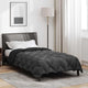 Vidaxl Winterdecke Schwarz und Anthrazit 200 x 135 cm Mikrofaser