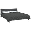 Vidaxl Winterdecke Schwarz und Anthrazit 200 x 200 cm Mikrofaser