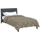Vidaxl Winterdecke hellgrau 200 x 140 cm Mikrofaser - afbeelding 3
