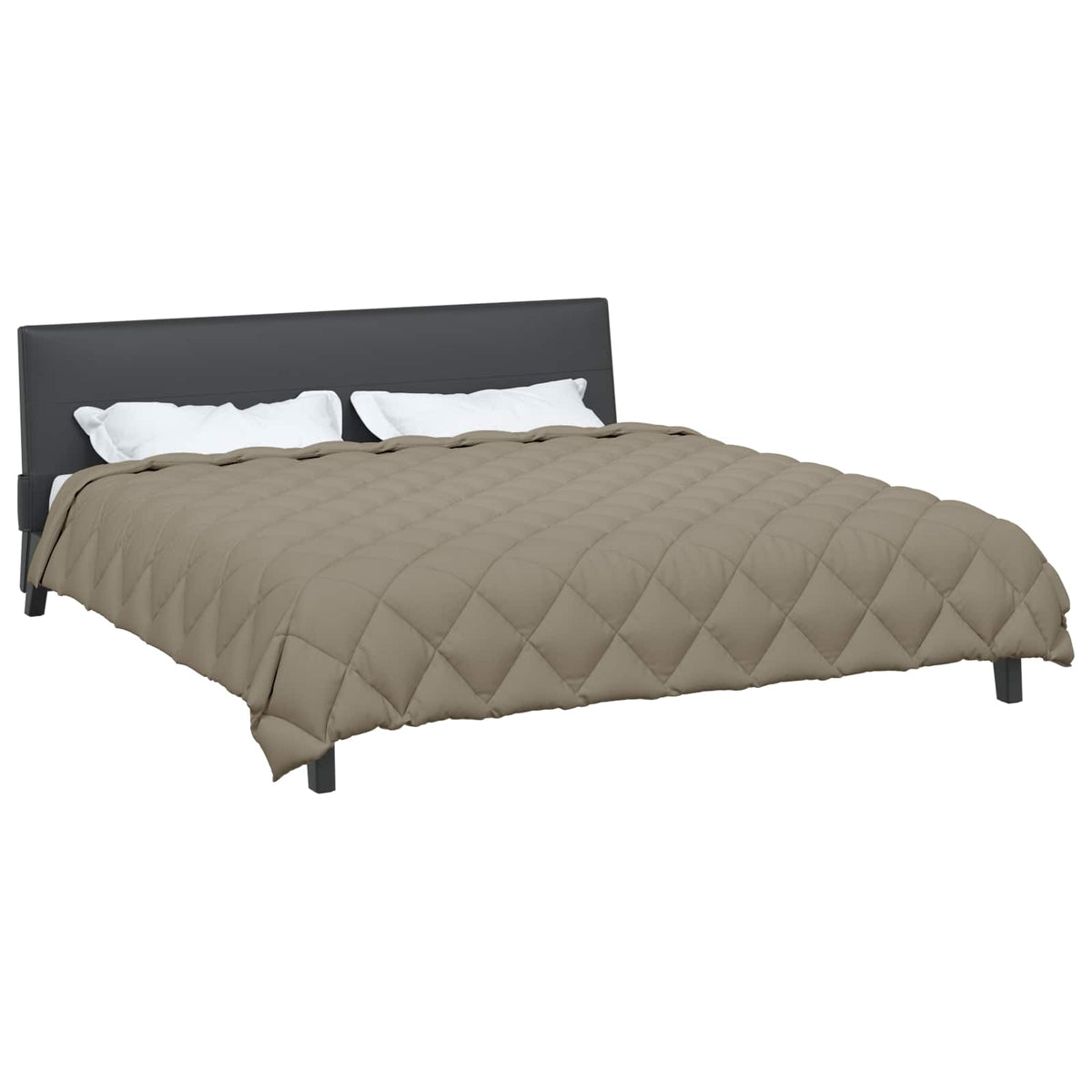 Vidaxl Winterdecke hellgrau 220 x 260 cm Mikrofaser