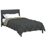 Vidaxl Winterdecke Hellgrau und Anthrazit 200 x 140 cm Mikrofaser - afbeelding 3