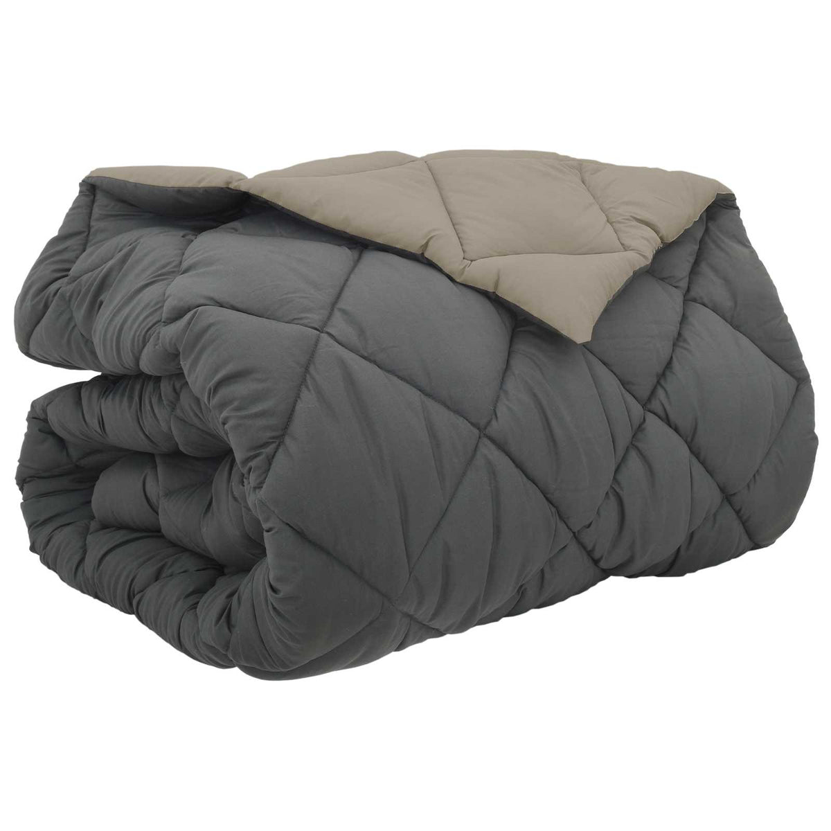 Vidaxl Winterdecke Hellgrau und Anthrazit 240 x 260 cm Mikrofaser