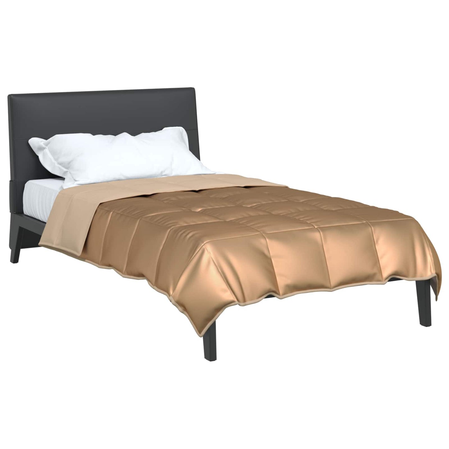 Vidaxx Sommerbettdecke Gold 200 x 135 cm Satin und Mikrofaser