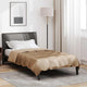 Vidaxl Sommerbettdecke Gold 200 x 140 cm Satin und Mikrofaser
