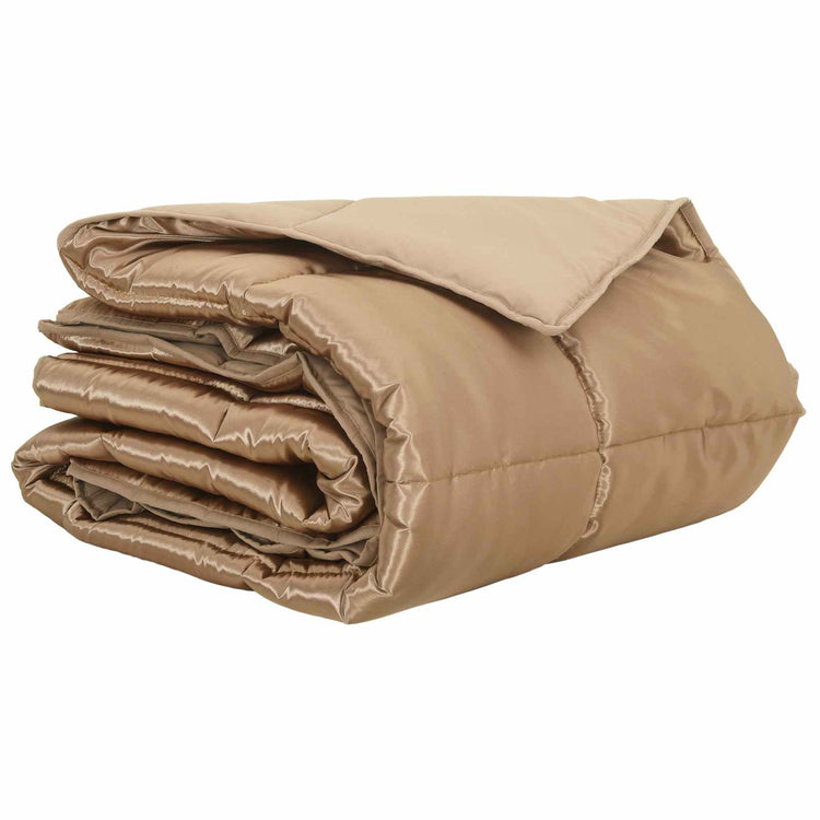 Vidaxx Sommerbettdecke Gold 240 x 200 cm Satin und Mikrofaser