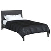 Vidaxx Sommerbettdecke schwarz 220 x 140 cm aus Satin und Mikrofaser