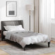 Vidaxx Sommerbettdecke Silber 200 x 135 cm Satin und Mikrofaser