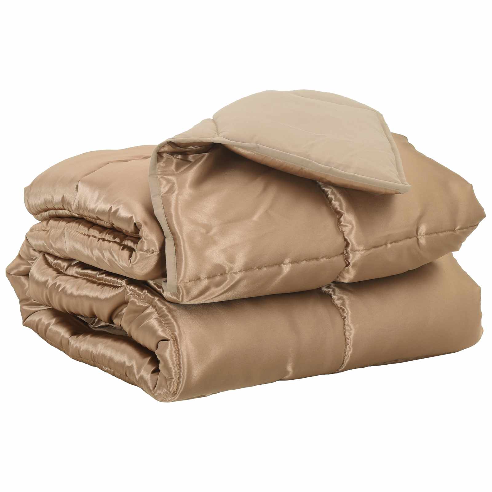 Vidaxx Ganzjahresbettdecke Gold 220 x 260 cm Satin und Mikrofaser